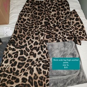 SHEIN high waisted/wide leg pants